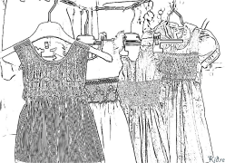 bróidnéireacht Leathanaigh Dathúcháin Inphriontáilte